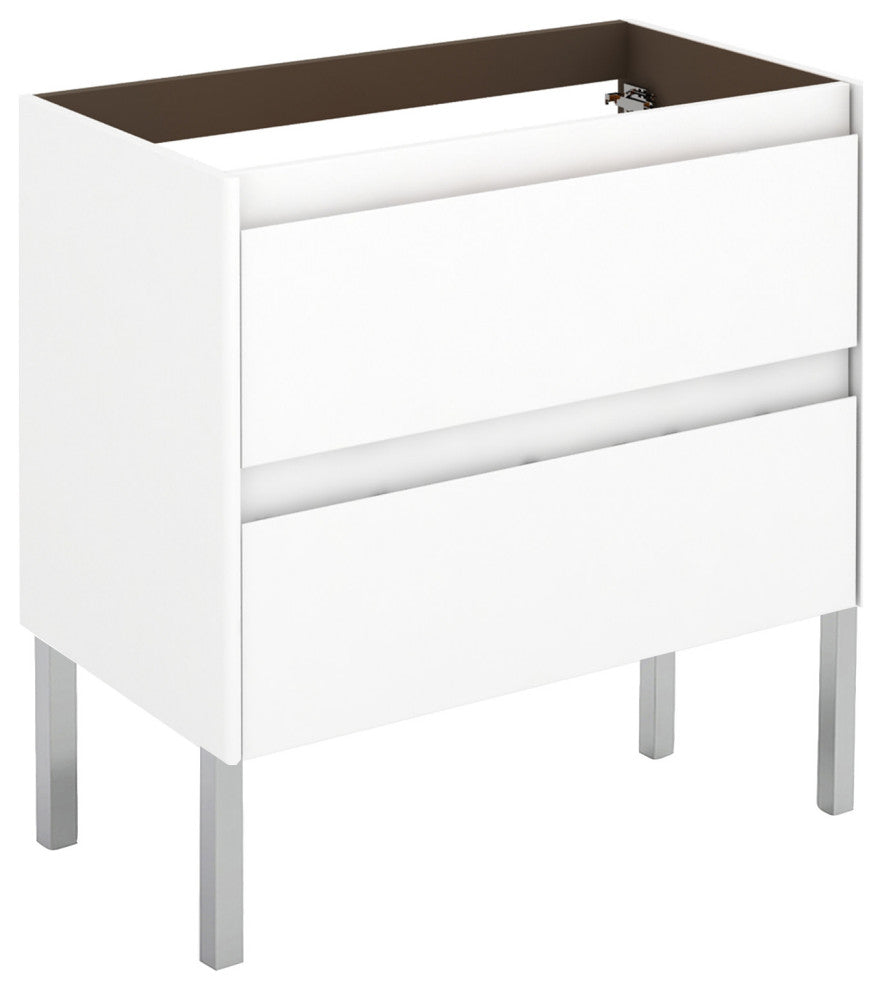 WS Bath Collections Ambra 80F Base Ambra 31" Single - Gloss Anthracite