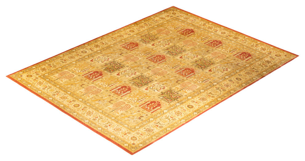 Mogul, One-of-a-Kind Hand-Knotted Area Rug Orange, 10' 4" x 13' 10"