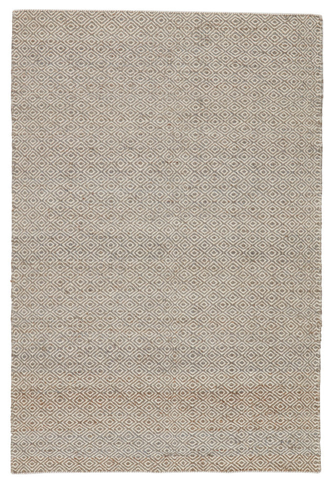 Jaipur Living Wales Geometric Area Rug, Lily White, 8'x10', Wales