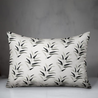 Dark Leaf Pattern 14x20 Spun Poly Pillow