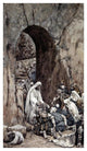 "He Laid His Hands Upon the Sick" Digital Paper Print by James Tissot, 14"x24"