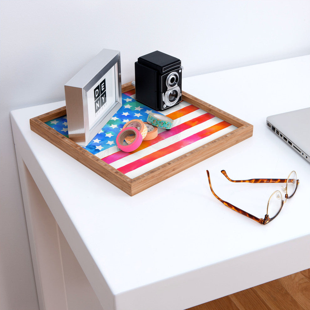 Betsy Olmsted Old Glory Patriot Square Tray
