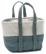 Colonial Mills Basket Farmhouse Square Basket Teal Rectangle