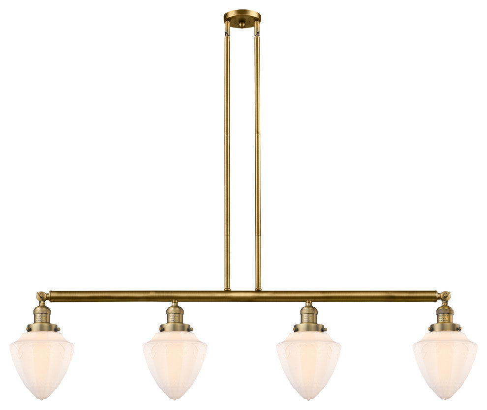 Innovations 214-BB-G661-7-LED 4 Light Island Light, Brushed Brass