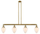 Innovations 214-BB-G661-7-LED 4 Light Island Light, Brushed Brass
