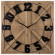 31.5" Modern Farmhouse Round on Square Wall Clock