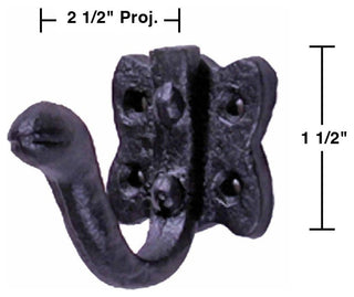Cast Iron Coat Wall Hook Elephant Design set of 3 Renovators Supply