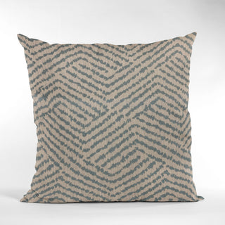 Plutus Blue Maze Chevron Luxury Throw Pillow, 20"x36"