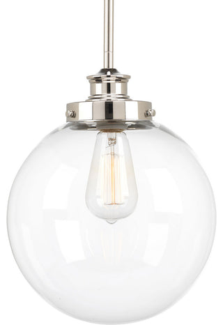 Progress Lighting 1-100W Medium Pendant, Polished Nickel