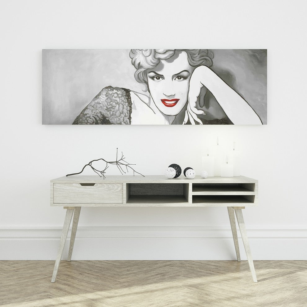 Vintage Style Marilyn Monroe Print on Wrapped Canvas