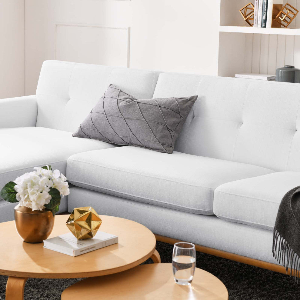 Sectional Sofa Set, Fabric, White, Modern, Living Lounge Hotel Lobby Hospitality