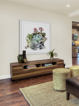 "Succulents" Framed Print by Rachel Byler