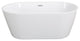 Acrylic Freestanding Soaking Bathtub, White, 59"