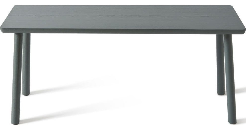 Atipico Acrocoro Ash Wood Bench, Traffic Gray