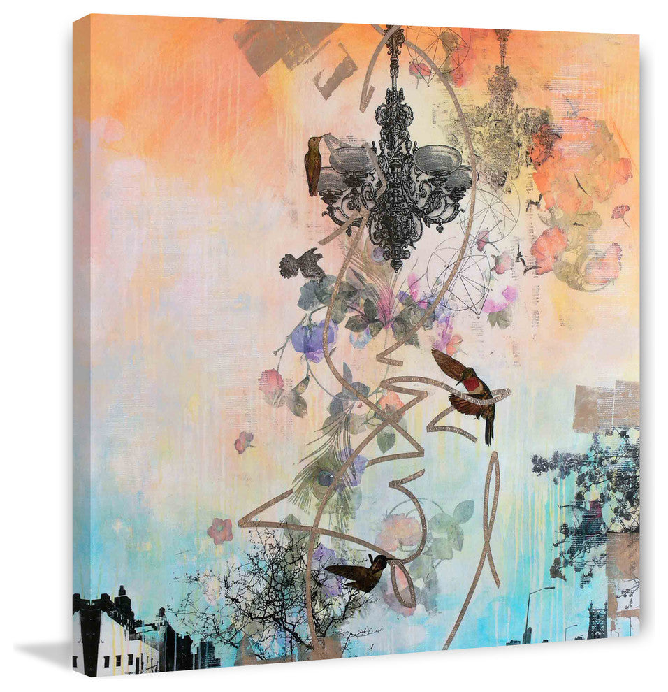 "Chandelier" Painting Print on Canvas by Tracy Silva Barbosa