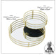 2 Piece Round Mirror Inlay Trays, 11.75 and 7.75 Inches