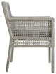 Aura 7 Piece Outdoor Patio Wicker Rattan Set, Gray Gray