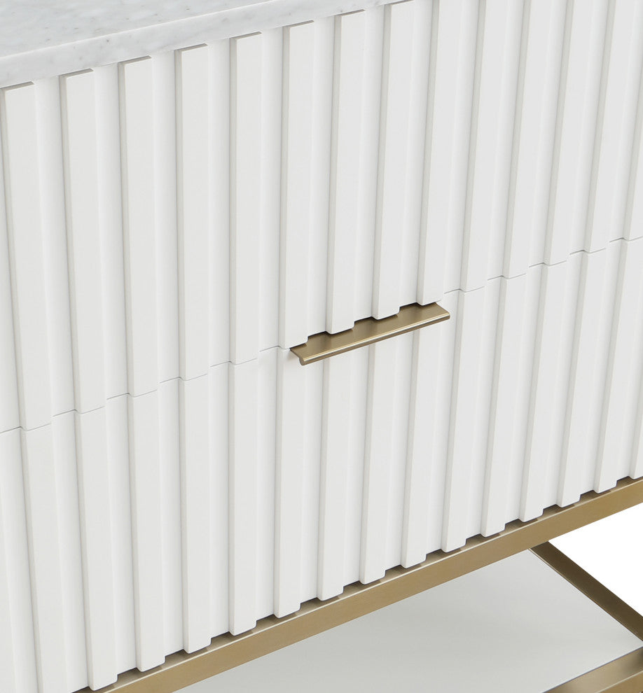 Monad Bathroom Vanity, White, 36" Wide