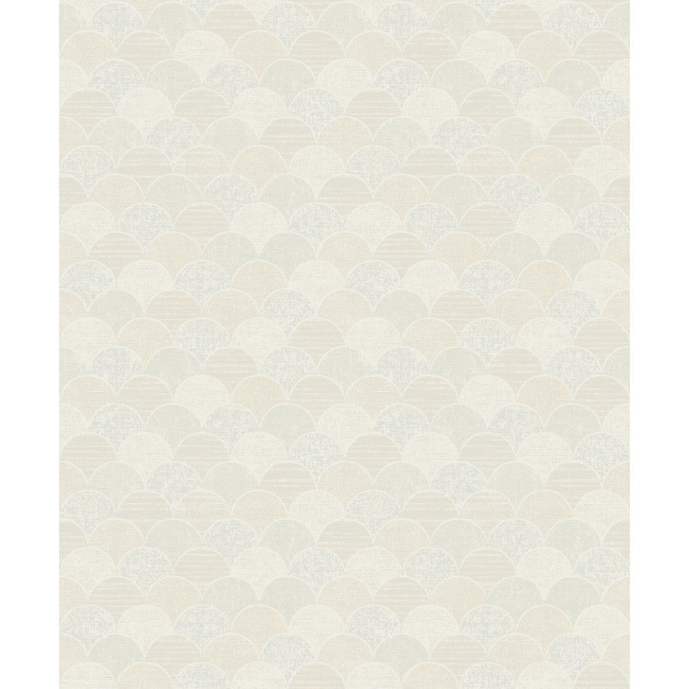 Soft Neutral Mermaid Scales Wallpaper