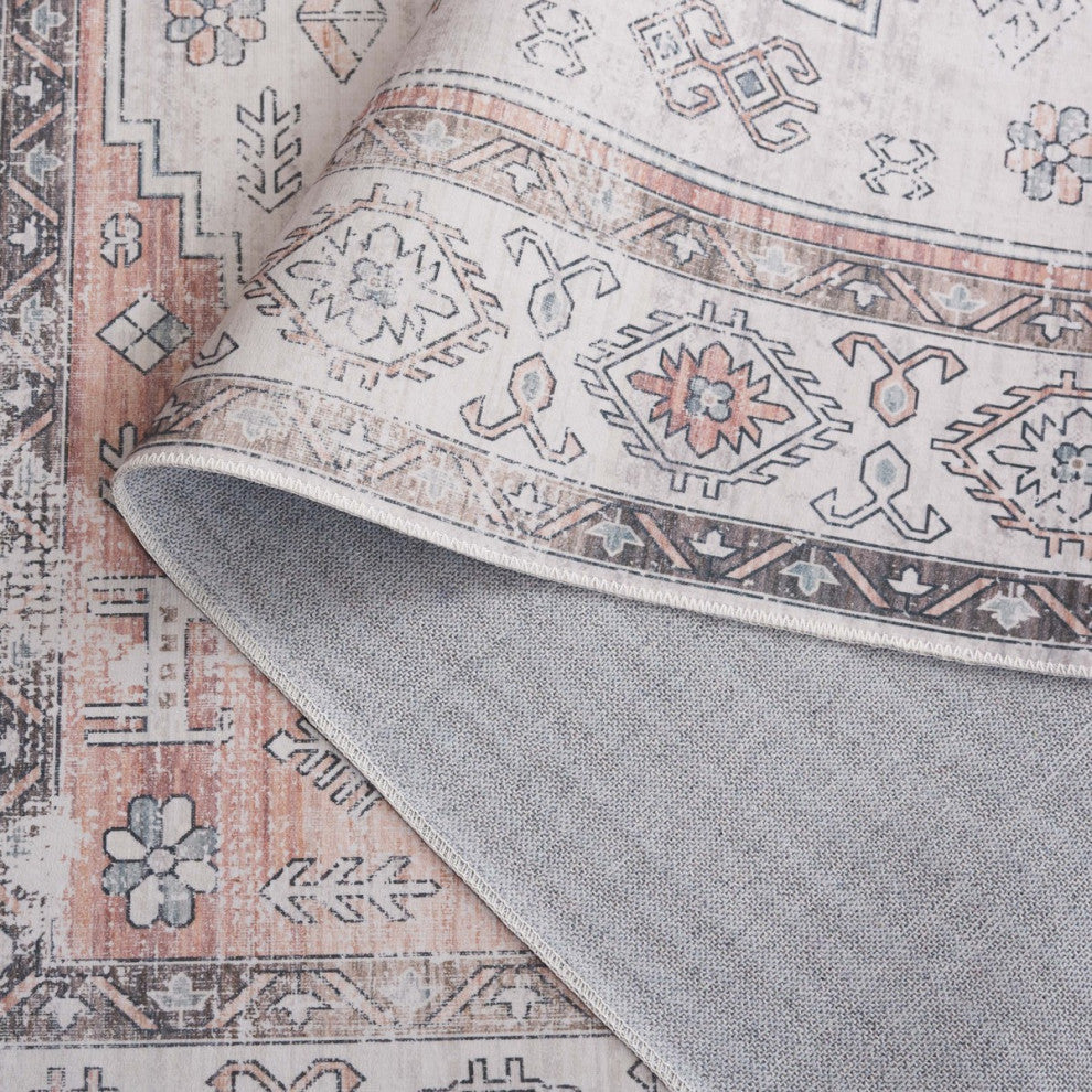 Safavieh Arizona Machine-Washable Collection ARZ132 Rug, Beige/Taupe, 9'x12'