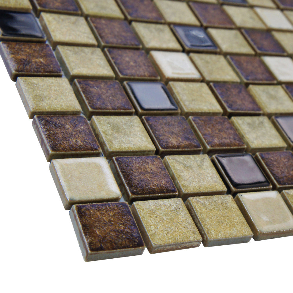 Metal Multi Beige Porcelain Floor and Wall Tile