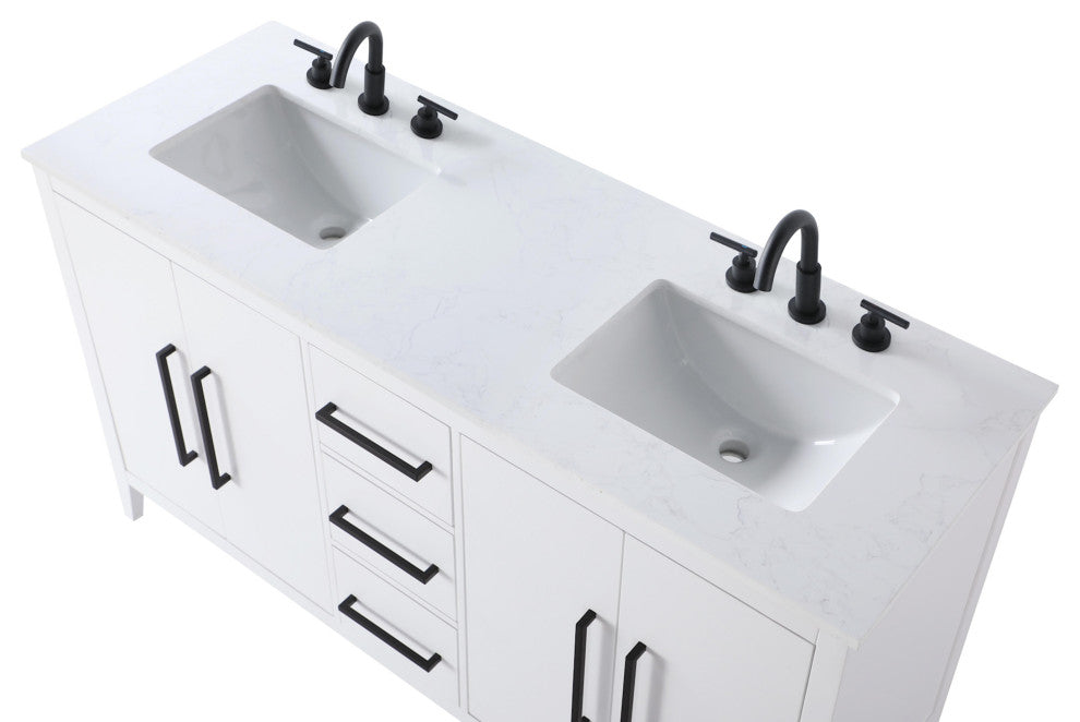 Elegant Lighting VF29360D Millie 60" - White