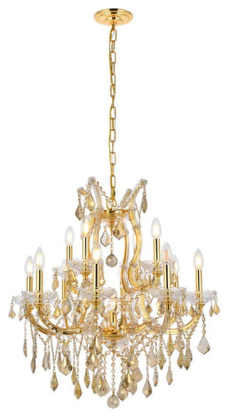 Elegant Lighting 2800D27-GT/RC Maria Theresa 13 Light 27"W - Chrome