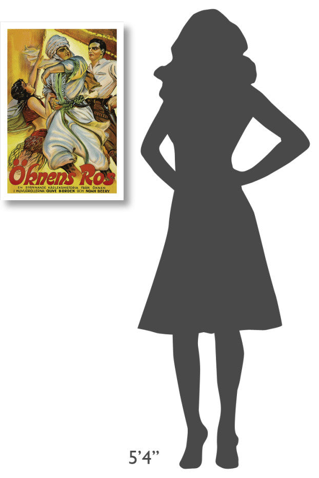 "Vintage Film Posters: Love in the Desert "Okens Ros" Print, 18"x26"