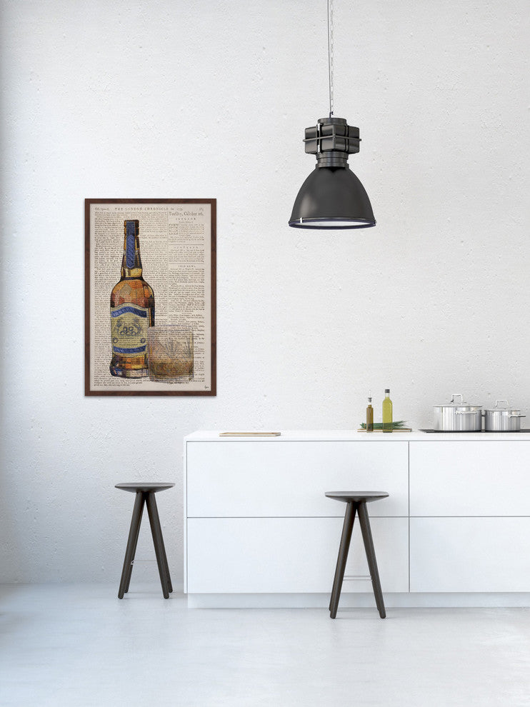 "Whiskey Poured" Framed Painting Print, 24"x36"