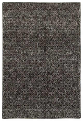 Aegina Diamonds Black/Gray Area Rug, 7'10"x10'10"