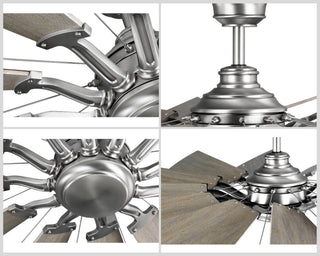 Springer 12-Blade 60" Ceiling Fan, Antique Nickel