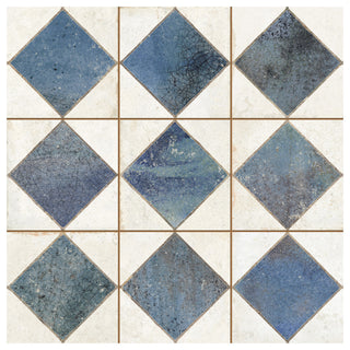 Kings Arles Blue Ceramic Floor and Wall Tile