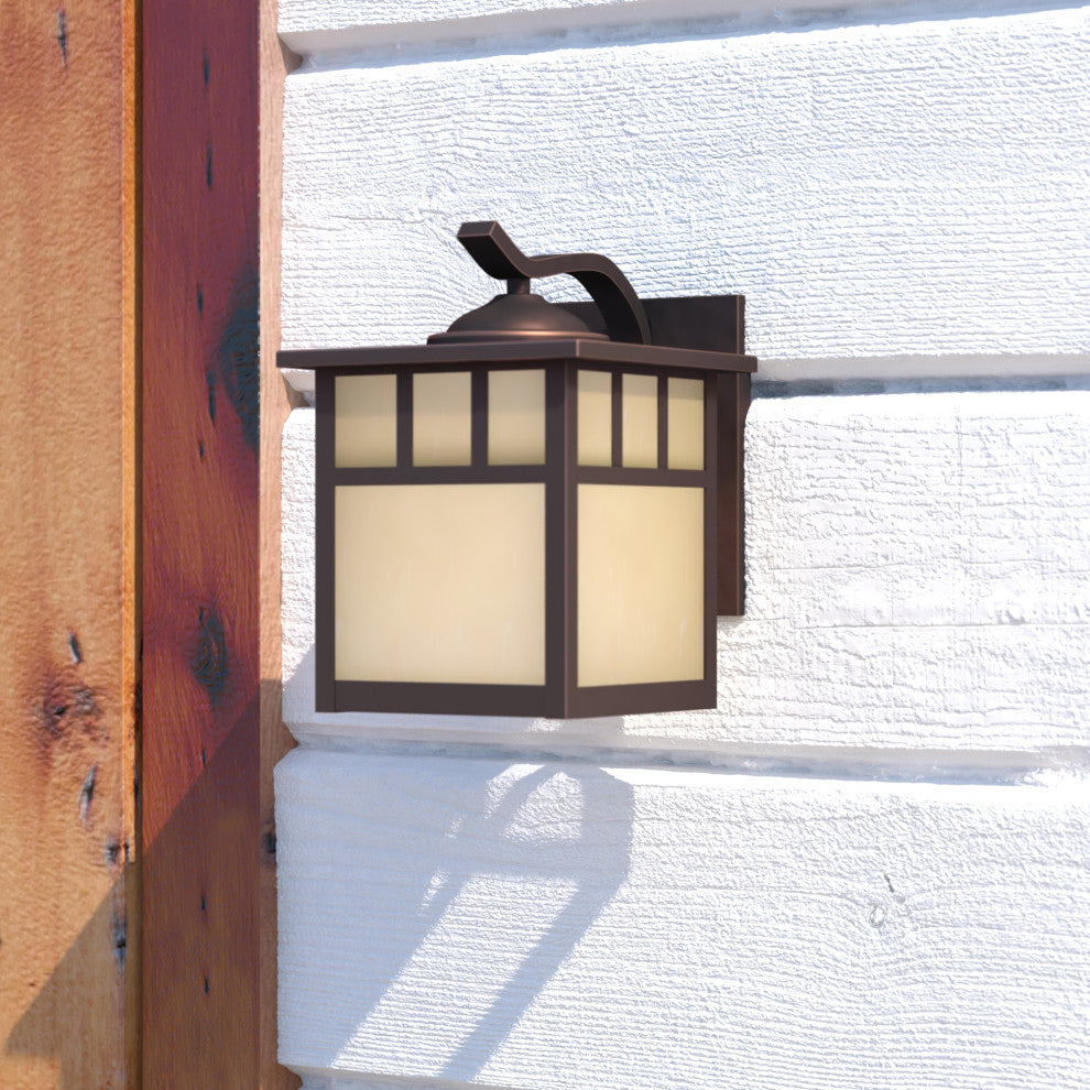 Mission 7.25" Outdoor Wall Light Burnished Bronze