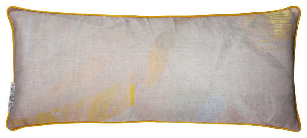 Austin Allen James-Napels Linen Art Printed Pillow-35" x 15"