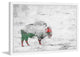 Parvez Taj "Snow Buffalo" Framed Painting Print, 36"x24"