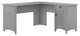 L-Shaped Desk, Storage Drawers & 1-Door Cabinet With Inner Shelf, Cape God Gray