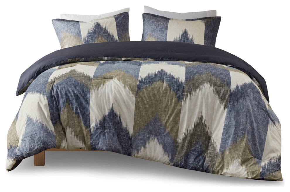 INK+IVY Printed Comforter Bedding Set, Full/Queen