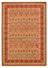 Unique Loom Red Carnation Edinburgh 7'x10' Area Rug