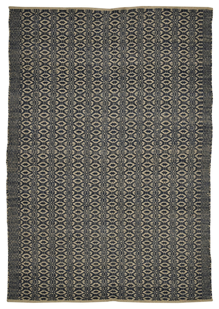 Zola Parquet Area Rug, Black, 8' x 10', Geometric