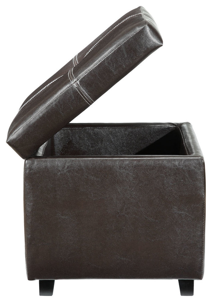 Modern Contemporary Living Room Ottoman Brown