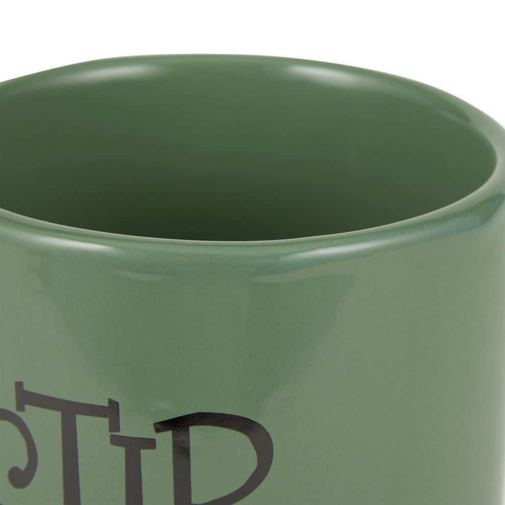 DII Artichoke Green Stir It Up Ceramic Utensil Holder