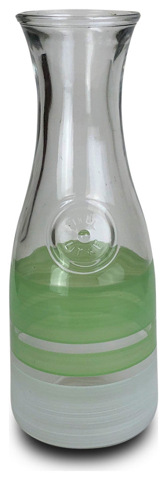 Retro Stripe Green Carafe