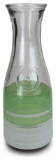 Retro Stripe Green Carafe