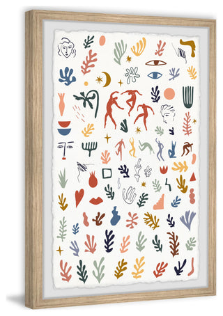 "Complex Timeline" Framed Painting Print, 30x45