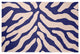Animal Stripe Spring Chenille Rug, Purple, 4'x6'