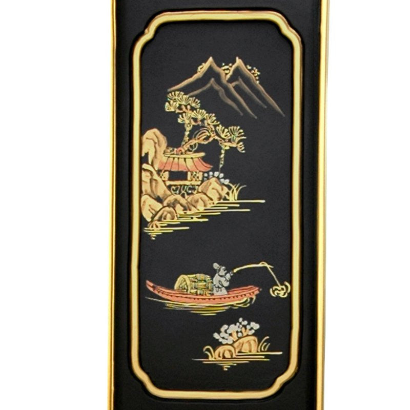 Black Landscape Ming Chair