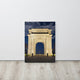 Night Photo at Valley Forge Arch Night Photo Canvas Wall Art Print, 18" X 24"