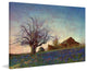 "Barn on Hill" Painting Print on Canvas by Chris Vest