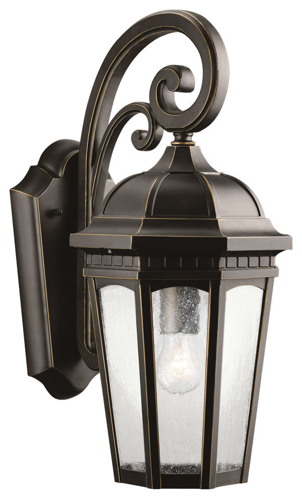 Kichler Courtyard One Light Outdoor Wall Mount 9033RZ