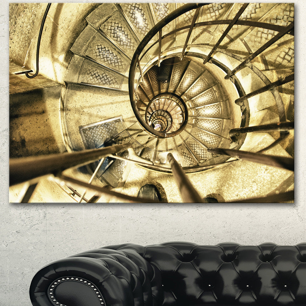 Architectural Detail of Paris in Winter, Abstract Canvas Art Print, 60"x28"